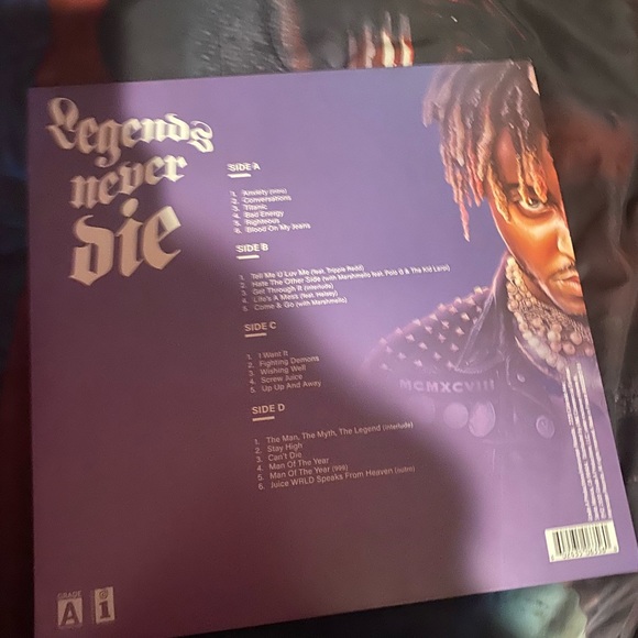 Juicewrld “Legends Never Die” Exclusive Purple LP Vinyl - Picture 2 of 6